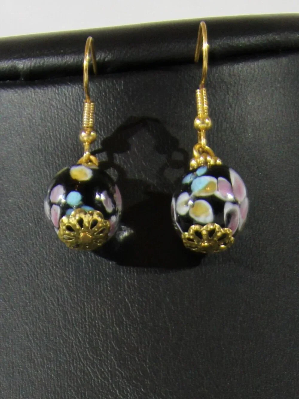 Murano Venetian Jewelry Set Necklace and Earrings Art Glass Bead Jewelry